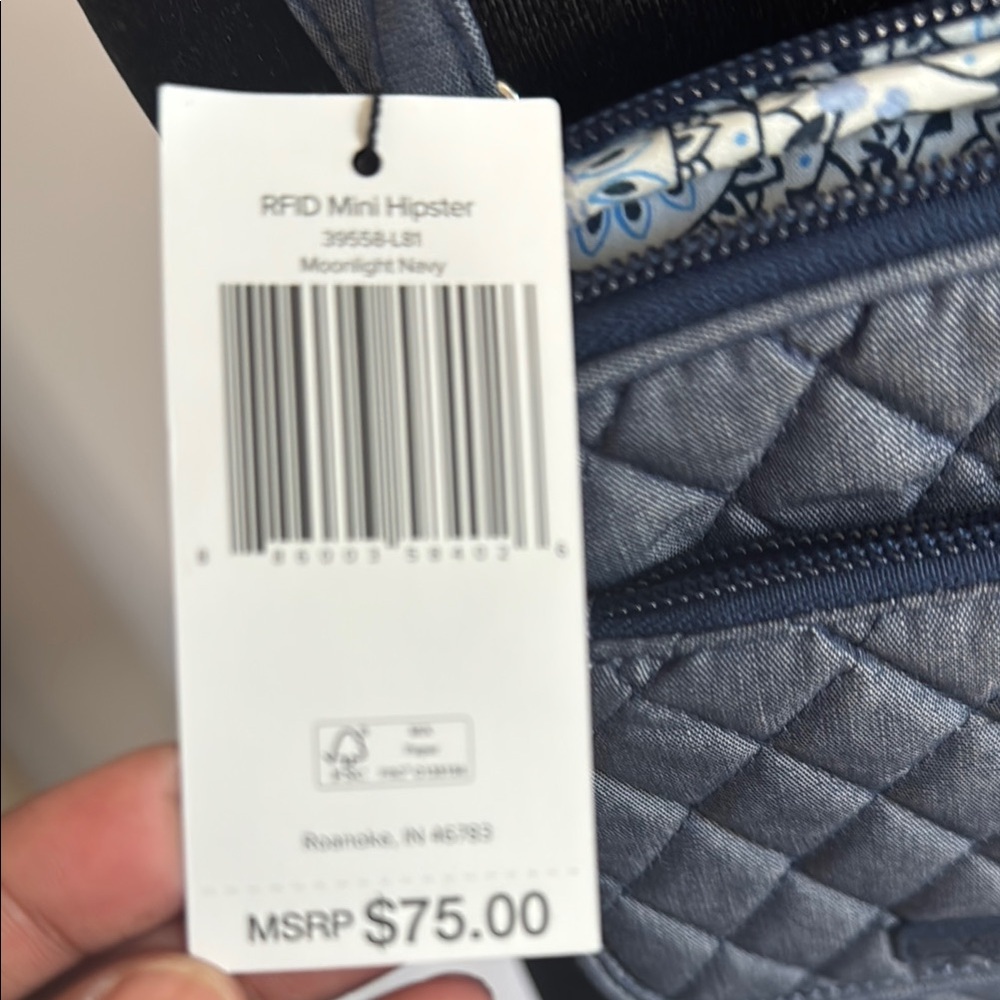 RFID Mini Hipster in Navy